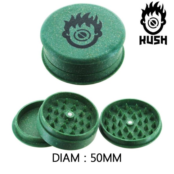 Grinder en chanvre 50 mm Kush Bong Green Organic