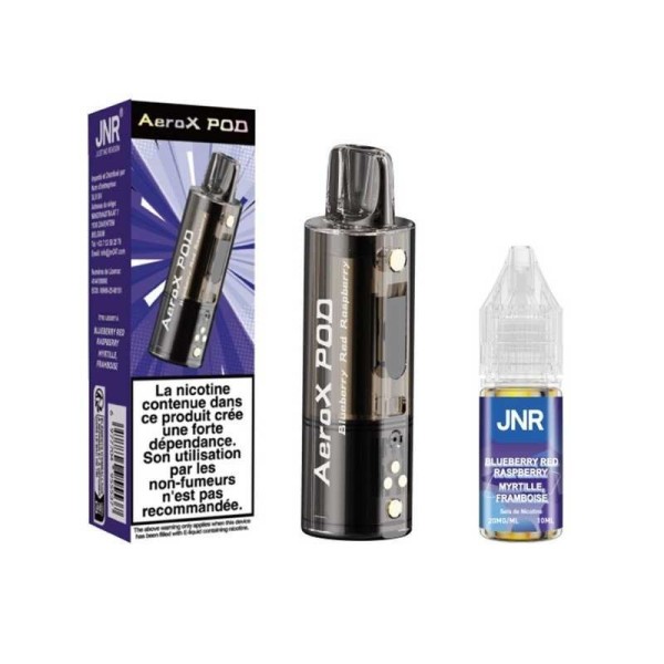 Pod JNR AeroX + E-liquide 10ml Blueberry Red Raspberry
