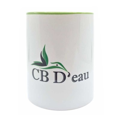 Mug CBD'EAU blanc et vert