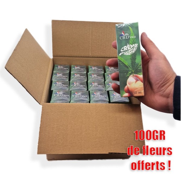 LOT CRÈME CHAUFFANTE À L'HUILE DE CHANVRE | CBD'EAU
