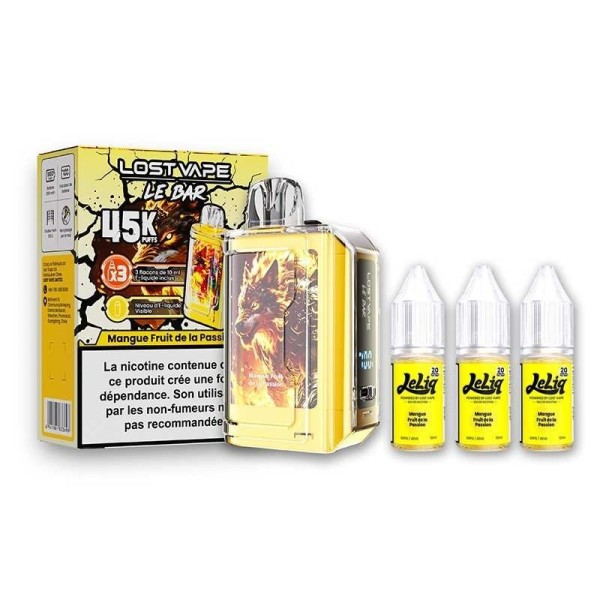 Puff Le Bar 45K Mangue Fruit de la passion 1000mAh 32ml - Lost Vape