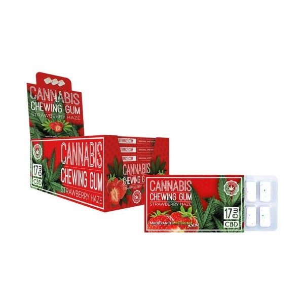 Boîte de 24 Chewing-gum CBD fraise | MULTITRANCE