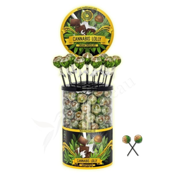 Sucette cannabis chocolat - 100 pcs | MULTITRANCE