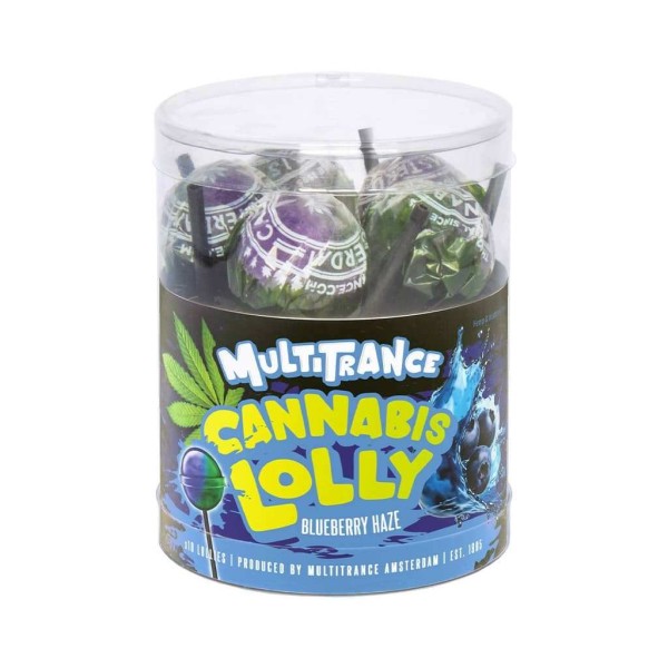 Sucette cannabis myrtille - 10 pcs | MULTITRANCE