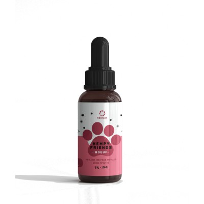 Huile CBD animaux 5% boeuf...