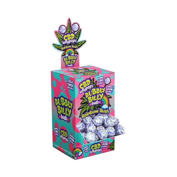 Sucette CBD Rainbow Rush - 100 pcs | BUBBLY BILLY