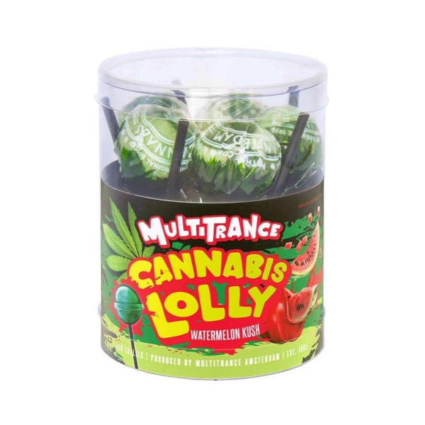 Sucette cannabis pastèque - 10 pcs | MULTITRANCE